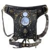 Gothic Waist Bag Fanny Pack Leather Steampunk Bag Side Bag Travel Purse Side Wallet Punk Rock Chain Leg Bag Crossbody Shoulder Messenger Bags Handbag Hip Holster Pouch For Women Girls (Black) 2 Gothic Waist Bag Fanny Pack Leather Steampunk Bag Side Bag Travel Purse Side Wallet Punk Rock Chain Leg Bag Crossbody Shoulder Messenger Bags Handbag Hip Holster Pouch For Women Girls (Black) -Vera Bradley Shop 515CnE4EGjL