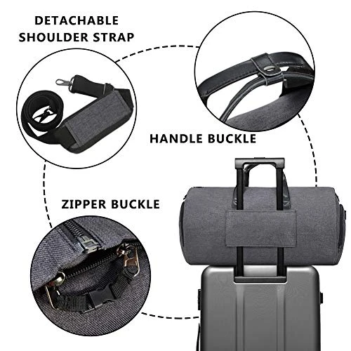 Convertible Garment Bag With Shoulder Strap, Modoker Carry On Garment Duffel Bag For Men Women - 2 In 1 Hanging Suitcase Suit Travel Bags (Black) 5 Convertible Garment Bag With Shoulder Strap, Modoker Carry On Garment Duffel Bag For Men Women - 2 In 1 Hanging Suitcase Suit Travel Bags (Black) - Image 3