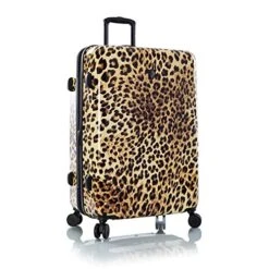 Heys America Black Leopard 30-Inch Hardside Spinner Luggage (Brown Leopard)