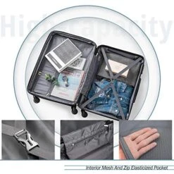 Merax Luggage Set With TSA Lock, All Expandable 3 Piece Hardshell Lightweight Suitcase Set 20inch 24inch 28inch (Apple Green) 13 Merax Luggage Set With TSA Lock, All Expandable 3 Piece Hardshell Lightweight Suitcase Set 20inch 24inch 28inch (Apple Green) -Vera Bradley Shop 5166YdB4mTL