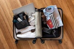 New Storm Carry-on Luggage - TSA Combination Lock - Spinner Goodyear Wheels – Carry-on Front Laptop Compartment - YKK Zipper - Integrated USB Charging Hub - Blue -Vera Bradley Shop 516MOMV2klL