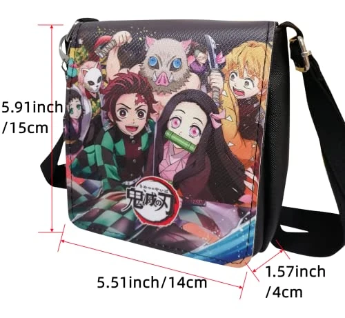 Anime Nezuko Cosplay Messenger Bags & Purse Set Shinobu Shoulder Bags GIft For Anime Fans 8 Anime Nezuko Cosplay Messenger Bags & Purse Set Shinobu Shoulder Bags GIft For Anime Fans - Image 6