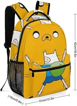 Cartoon Anime Adventure Time Kids School Bags Backpack For Students Bookbag Casual Daypack For Women Men -Vera Bradley Shop 516S XD2bNS