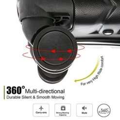 4PC Luggage Sets, ABS Hardshell Luggage Set Lightweight Hard Shell Travel Suitcases W/Spinner Wheels Free Suitcase Cover(18 20 24 28Inch) (Black) -Vera Bradley Shop 516mwJrjwZL