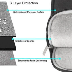 MOSISO Laptop Shoulder Bag Compatible 2018 MacBook Air 13 A1932 Retina Display/MacBook Pro 13 A1989 A1706 A1708 USB-C 2018 2017 2016/Surface Pro 6/5/4/3, Briefcase Handbag With Trolley Belt, Black -Vera Bradley Shop 516oTtEA9OL