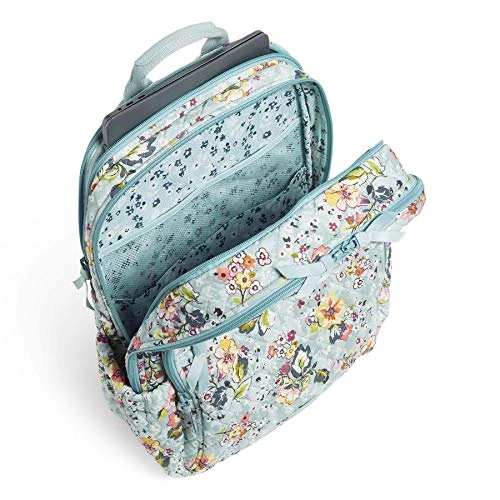Vera Bradley Cotton XL Campus Backpack, Floating Garden 8 Vera Bradley Cotton XL Campus Backpack, Floating Garden - Image 6