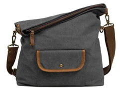 ECOSUSI Unisex Casual Hobo Canvas Cross Body Messenger Shoulder Bags Grey 13 ECOSUSI Unisex Casual Hobo Canvas Cross Body Messenger Shoulder Bags Grey -Vera Bradley Shop 517LJsGeR0L