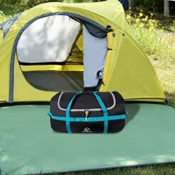 REDCAMP 85L Foldable Duffle Bag With Wheels 26", 1680D Oxford Collapsible Large Duffel Bag With Rollers For Camping Travel Gear, Black -Vera Bradley Shop 517kFgKbhQL