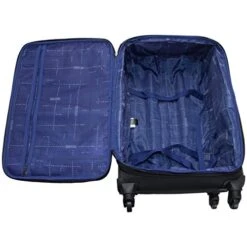 Kenneth Cole Reaction Going Places 24" 600d Polyester Expandable 4-Wheel Spinner Checked Luggage, Black 13 Kenneth Cole Reaction Going Places 24" 600d Polyester Expandable 4-Wheel Spinner Checked Luggage, Black -Vera Bradley Shop 517nDlcOzJL