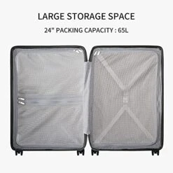 LEVEL8 Luminous Textured Medium Checked Luggage, 24” Hardshell Suitcase, Lightweight PC Textured Hardside Spinner Trolley For Luggage, TSA Approved Checked Luggage With 8 Spinner Wheels, Black, 24-Inch Checked-In 17 LEVEL8 Luminous Textured Medium Checked Luggage, 24” Hardshell Suitcase, Lightweight PC Textured Hardside Spinner Trolley For Luggage, TSA Approved Checked Luggage With 8 Spinner Wheels, Black, 24-Inch Checked-In -Vera Bradley Shop 518ITWG2U8L 974b6795 7d2d 45c1 8453 2c1f1f6a2ae8