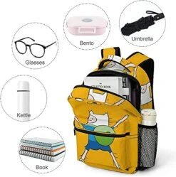 Cartoon Anime Adventure Time Kids School Bags Backpack For Students Bookbag Casual Daypack For Women Men -Vera Bradley Shop 518JueWbMbS