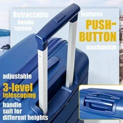 COOLIFE Luggage Expandable(only 28”) Suitcase 3 Piece Set PP Material With TSA Lock Spinner Carry On Hard- Side 20in24in28in (lake Blue, 3 Piece Set) 14 COOLIFE Luggage Expandable(only 28”) Suitcase 3 Piece Set PP Material With TSA Lock Spinner Carry On Hard- Side 20in24in28in (lake Blue, 3 Piece Set) -Vera Bradley Shop 518ZtRKcm0L