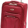 Mancini Leather Goods Wheeled Underseat Carry-on (Red) -Vera Bradley Shop 518uZtCAYhL