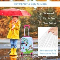 Goplus 2PC Kids Luggage, 12" & 16" Kids Carry On Luggage Set, Lightweight Spinner Suitcases For Boys And Girls (Deer) 12 Goplus 2PC Kids Luggage, 12" & 16" Kids Carry On Luggage Set, Lightweight Spinner Suitcases For Boys And Girls (Deer) -Vera Bradley Shop 518vZNJQObL 20ab470a cf26 4f98 b62d 913d69275821