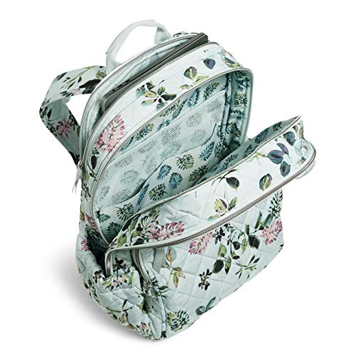 Vera Bradley Performance Twill XL Campus Backpack, Seawater Blooms 8 Vera Bradley Performance Twill XL Campus Backpack, Seawater Blooms - Image 6