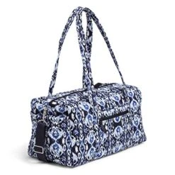 Vera Bradley Women's Cotton Medium Travel Duffel Bag, Ikat Island, One Size -Vera Bradley Shop 519ROZ1ED1L