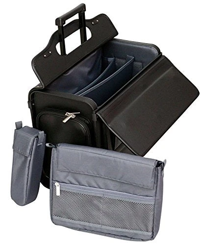 Wheeled Pilot Case Rolling 17.3" Laptop Roller Bag Briefcase Hand Luggage Flight Cabin 10 Wheeled Pilot Case Rolling 17.3" Laptop Roller Bag Briefcase Hand Luggage Flight Cabin - Image 8