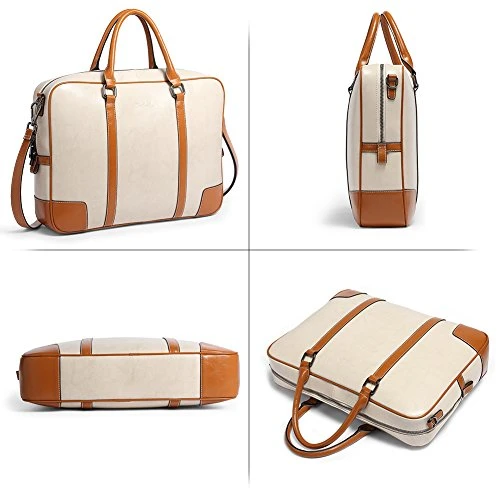 BOSTANTEN Leather Briefcase Messenger Satchel Bags Laptop Handbags For Women 5 BOSTANTEN Leather Briefcase Messenger Satchel Bags Laptop Handbags For Women - Image 3