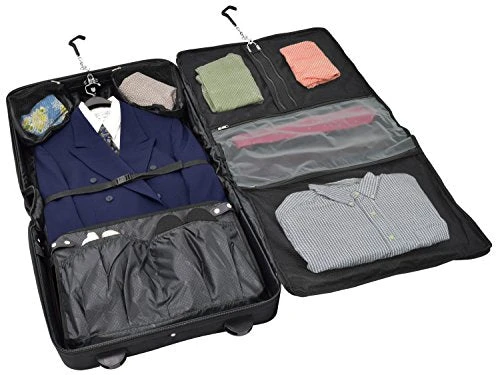London Fog Knightsbridge 44" Wheeled Garment Bag, Black 6 London Fog Knightsbridge 44" Wheeled Garment Bag, Black - Image 4