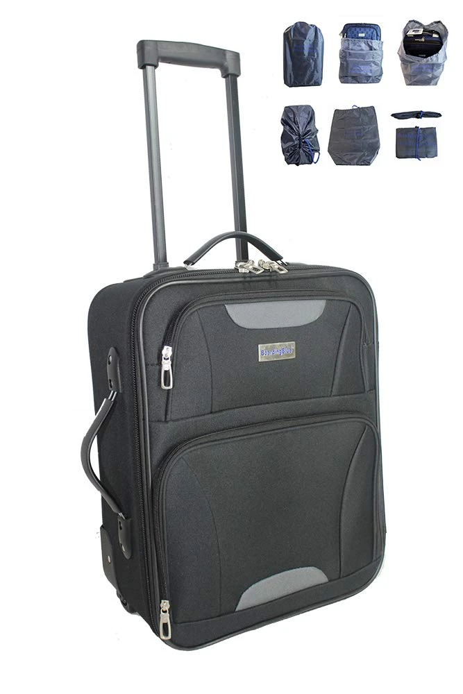 Boardinglbue Rolling Personal Item 18" Under Seat Basic Luggage American Spirit Frontier (BK) Bonus 4 Boardinglbue Rolling Personal Item 18" Under Seat Basic Luggage American Spirit Frontier (BK) Bonus - Image 2