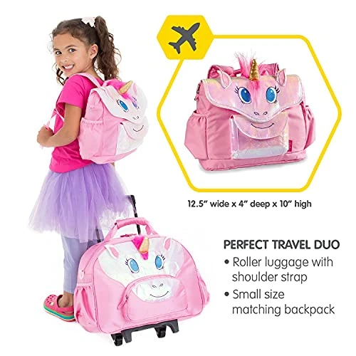 Bixbee Kids Rolling Suitcase And Backpack Set, Shark Luggage For Girls & Boys With Wheels, Telescoping Handle, Adjustable Straps And Pockets - Carry On Bag & Backpack For Airport & Travel Set Of 2 11 Bixbee Kids Rolling Suitcase And Backpack Set, Shark Luggage For Girls & Boys With Wheels, Telescoping Handle, Adjustable Straps And Pockets - Carry On Bag & Backpack For Airport & Travel Set Of 2 - Image 9