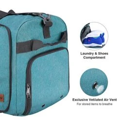 Canway 85L Travel Duffel Bag, Foldable Weekender Bag With Shoes Compartment For Men Women Water-proof & Tear Resistant (Mint Green, 85L) -Vera Bradley Shop 51BK9CTcZDL