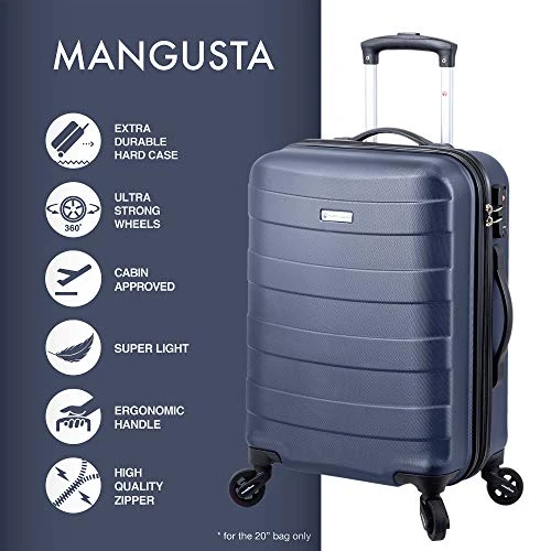 Regent Square Travel - 3 Piece Luggage Sets With Build-In TSA Lock And Spinner Goodyear Wheels – Mangusta, Hard Case (Asphalt) 6 Regent Square Travel - 3 Piece Luggage Sets With Build-In TSA Lock And Spinner Goodyear Wheels – Mangusta, Hard Case (Asphalt) - Image 4