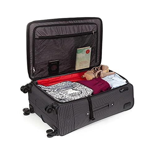 Cloe Checked Large 28 Inch Luggage With 360º-spinner Wheels In Black Color 11 Cloe Checked Large 28 Inch Luggage With 360º-spinner Wheels In Black Color - Image 9