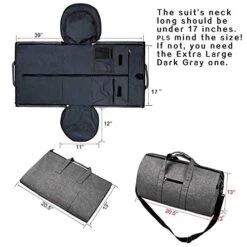 BUG Garment Bags, Convertible Garment Bag With Shoulder Strap, Shoes Compartment, Carry On Travel Suit Bags, 2 In 1 Garment Duffle Bag For Men Women Weekender Bag -Vera Bradley Shop 51C6gAu5JcL