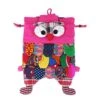 Baoblaze Big Owl Backpacks Bags Patchwork Cotton Big Eyes Purses Handmade Handbag - Pink, As -Vera Bradley Shop 51CMVmqsauL