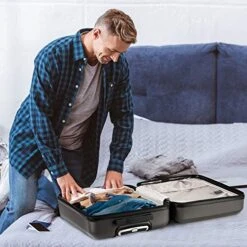 Aerolite 22x14x9” Hard Shell Suitcase Spinner Carry On + Under Seat Holdall -Vera Bradley Shop 51CqrI onGL