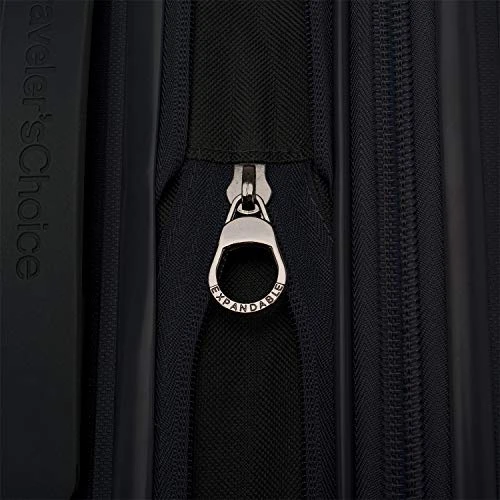 Traveler's Choice Pagosa Indestructible Hardshell Expandable Spinner Luggage, Black, Carry-on 22-Inch 10 Traveler's Choice Pagosa Indestructible Hardshell Expandable Spinner Luggage, Black, Carry-on 22-Inch - Image 8