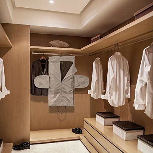 Amzbag Expandable Travel Duffel Bag XXL Capacity Weekender Bag With Leather Handle Suit Carry On 4 Amzbag Expandable Travel Duffel Bag XXL Capacity Weekender Bag With Leather Handle Suit Carry On - Image 2