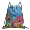 Underwater Ocean Dolphin Fish Coral Reef Summer Drawstring Backpack Sport Gym Bag Sackpack Shoulder Bags For Hiking Yoga Travel Beach -Vera Bradley Shop 51E0lpm2LkL