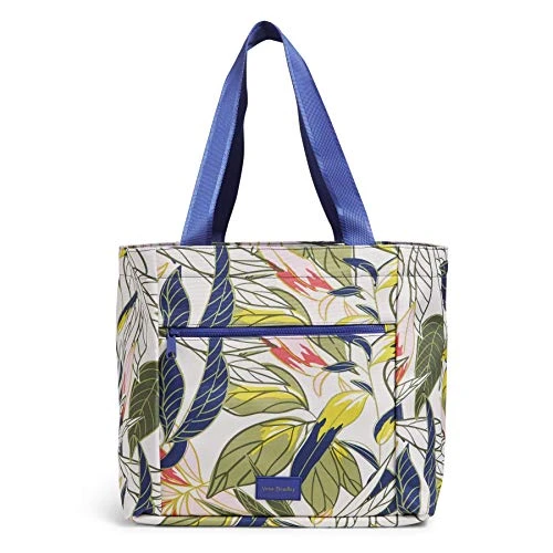 Vera Bradley Recycled Lighten Up Reactive Drawstring Family Tote Bag, Rain Forest Leaves 3 Vera Bradley Recycled Lighten Up Reactive Drawstring Family Tote Bag, Rain Forest Leaves