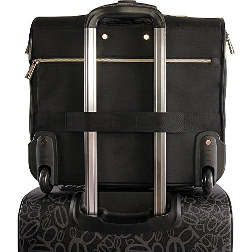 BEBE Women's Evans Wheeled Under The Seat Carry On Bag, Black Croc 8 BEBE Women's Evans Wheeled Under The Seat Carry On Bag, Black Croc - Image 6