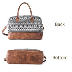 MyMealivos Canvas Weekender Bag, Overnight Travel Carry On Duffel Tote With Shoe Pouch (black) -Vera Bradley Shop 51FL0OqldYL