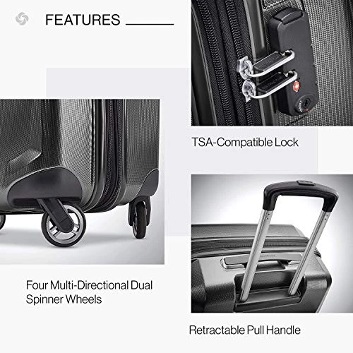 Samsonite Winfield 3 DLX Hardside Expandable Luggage With Spinners, 3-Piece Set (20/25/28), Graphite Grey 7 Samsonite Winfield 3 DLX Hardside Expandable Luggage With Spinners, 3-Piece Set (20/25/28), Graphite Grey - Image 5