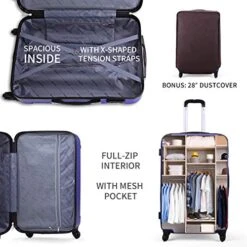 Sandinrayli Luggage Set, Lightweight & Durable Travel Suitcase With Spinner Wheels, 20” 24” 28” Hardside Spinner Set 15 Sandinrayli Luggage Set, Lightweight & Durable Travel Suitcase With Spinner Wheels, 20” 24” 28” Hardside Spinner Set -Vera Bradley Shop 51FmyfUB6DL