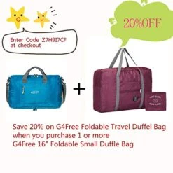 G4Free Lightweight Foldable Travel Duffel Bag Carry-on Luggage Airlines Trip Tote Bag Accessories 17 G4Free Lightweight Foldable Travel Duffel Bag Carry-on Luggage Airlines Trip Tote Bag Accessories -Vera Bradley Shop 51FnwLNLFNL