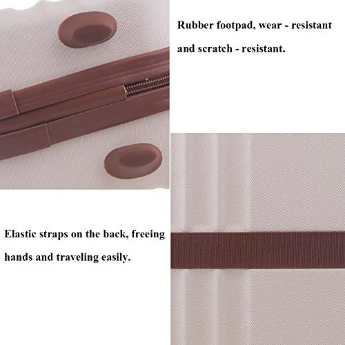 Exttlliy Mini Hard Shell Hard Travel Luggage Cosmetic Case, Small Portable Carrying Case Suitcase For Makeup (Rose Gold) 5 Exttlliy Mini Hard Shell Hard Travel Luggage Cosmetic Case, Small Portable Carrying Case Suitcase For Makeup (Rose Gold) - Image 3