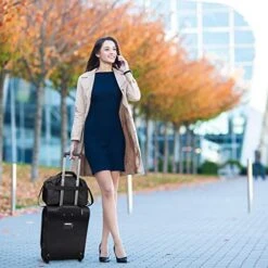 Large Capacity Maximum Allowance 22x14x9 All Parts Carry On Luggage Bag | Rolling Travel Suitcase Lightweight Small Soft Trolley For Women | Approved By Delta, United, Southwest & Many More -Vera Bradley Shop 51GEh6Cqx7L