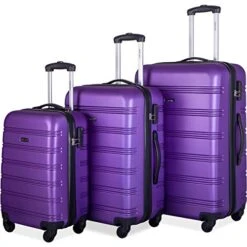 Merax 3 Pcs Luggage Set Expandable Hardside Lightweight Spinner Suitcase With TSA Lock [Upgraded Version] (Purple) -Vera Bradley Shop 51GGzcZ0qFL daa3f4b9 386d 4df0 8235 4d2f71f96323