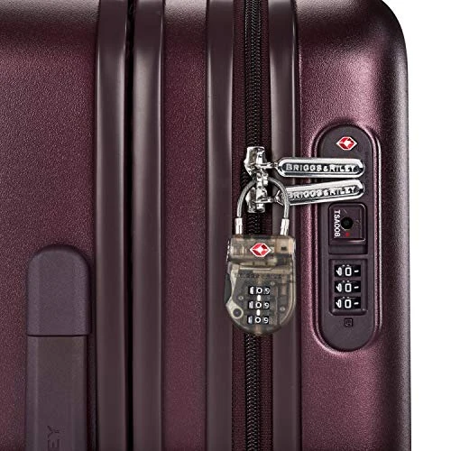 Briggs & Riley Sympatico Hardside International Spinner Luggage, Plum, 21-Inch Carry-On 9 Briggs & Riley Sympatico Hardside International Spinner Luggage, Plum, 21-Inch Carry-On - Image 7