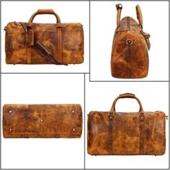 Leather Duffel Bags For Men Women - Airplane Underseat Carry On Luggage By Rustic Town -Vera Bradley Shop 51GS7UnpqKL