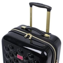 Betsey Johnson 26 Inch Checked Luggage Collection - Expandable Scratch Resistant (ABS + PC) Hardside Suitcase - Designer Lightweight Bag With 8-Rolling Spinner Wheels (Heart To Heart Black) -Vera Bradley Shop 51GVIVycA5L ed0d5195 722f 4a0f 93ad 7124b66cb42d