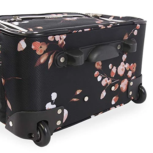 BEBE Women's Valentina-Wheeled Under The Seat Carry-on Bag, Floral Branch, One Size 7 BEBE Women's Valentina-Wheeled Under The Seat Carry-on Bag, Floral Branch, One Size - Image 5