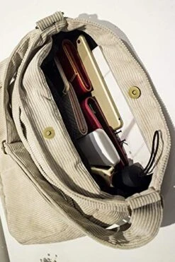 BOBILIKE Women Shoulder Bags Corduroy Crossbody Bag Handbag Purse Schoolbag, Black 14 BOBILIKE Women Shoulder Bags Corduroy Crossbody Bag Handbag Purse Schoolbag, Black -Vera Bradley Shop 51Gv 2BdyeOfL