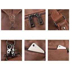 Leather Travel Bag With Shoe Pouch,Weekender Overnight Bag Waterproof Leather Large Carry On Bag Travel Tote Duffel Bag For Men Or Women -Vera Bradley Shop 51H02eq vKL