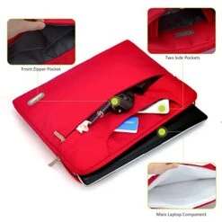 YOUPECK Water Repellent 11-11.6 Inch Laptop Shoulder Bag Compatible MacBook Air 11 12, Surface Pro, Sumsung Tab Polyester Protective Messenger Briefcase Men Women Carrying Handbag Sleeve Case, Red 18 YOUPECK Water Repellent 11-11.6 Inch Laptop Shoulder Bag Compatible MacBook Air 11 12, Surface Pro, Sumsung Tab Polyester Protective Messenger Briefcase Men Women Carrying Handbag Sleeve Case, Red -Vera Bradley Shop 51Hqp7TEUkL